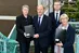 In der Emscher-Lippe-Region soll ein Bündnis zur Bekämpfung der Schwarzarbeit etabliert werden. Dafür machen sich stark: seitens der Projektpartner Knut Heine (HWK, l.), Dr. Josef Hülsdünker (DGB, 2.v.l.) und Beate Görres (e.b.a., r.) und als regionaler Multiplikator Ludger Blickmann (KH Recklinghausen, 2.v.r.).