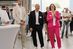 From left: Tobias Braun, Joachim Schmidt and Pamela Schmidt welcome the guests to the anniversary celebrations.