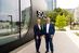 Sandra Greiser, Pressesprecherin und Andreas Engelhardt, persönlich haftender Gesellschafter Schüco International KG.