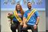 Miss Handwerk 2022 Luisa Lüttig, Steinmetzin und Steinbildhauerin aus Göppingen, und Mister Handwerk 2022 Aaron Kukic, Karosserie- und Fahrzeugbauer aus Munderkingen.