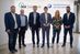 Mitglieder der Jury des Gesundheitspreises des saarländischen Handwerks 2027 (v.l.n.r.): Gesundheitsminister Dr. Magnus Jung, der gesundheitspolitische Sprecher der CDU-Landtagsfraktion Alwin Theobald, der Präsident der Handwerkskammer des Saarlandes Helmut Zimmer, IKK Südwest-Vorstand Prof. Dr. Jörg Loth, die Präsidentin der Psychotherapeutenkammer des Saarlandes Stefanie Maurer und HWK-Fachbereichsleiter Betriebsberatung Darius Nadery