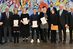 Klaus Feuler, HWK-Vize-Präsident, Berthold Schröder, HWK-Präsident, Michelle Mühlhaus (Bestattungsfachkraft), Sven Deppermann (Zweiradmechatroniker, FR: Motorradtechnik), Neele Kaarsemaker (Buchbinderin), Valentin Fabian Helios ( Elektroniker FR: für Maschinen- und Antriebstechnik), Cornelius Korte (Elektroniker FR: Automatisierungstechnik), Tanja Warlier (Goldschmiedin), Chiara Monteton (Kauffrau für Büromanagement), Jörg Hamann, HWK-Ausbildungsberater und  Hans Hund, Präsident des WHKT.