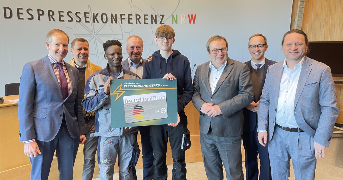 First Germany Ticket for Trainees: Electrical Trades NRW Leads the Way