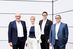 Heinrich R. Pohl mit Tochter Katja Boden (Director HR) und der Geschäftsführung der Pohl Metal Systems GmbH, Thorsten Evenkamp und Stephan Brandt (von links nach rechts).