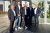 Freuen sich über die erweiterte Partnerschaft zwischen Hanno und BASF (v. l.): Dr. Dietmar Wingerath (Basotect-Vertrieb Europa BASF), Florian Köhnen (Leiter Einkauf Hanno), Tina Fries (Vertriebsleiterin BASF), Dr. Andreas Hohlfeld (Leiter Forschung und Entwicklung Hanno) und Markus Fehrmann (Vertriebsleiter Hanno).