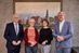 Dr. Christiane Bucher (2. v. r.) zusammen mit der neuen Akademie-Fachbereichsleiterin Denkmalpflege, Handwerkskultur, Bau- und Energietechnik, Heike Notz (2. v. l.). Präsident Hans Hund (l.) und Hauptgeschäftsführer Thomas Banasiewicz (r.).