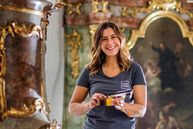 Maren Kogge (34), Kirchenmalerin, Meisterin und Betriebsinhaberin bei "KAIN & KOGGE GmbH" in 83123 Amerang.