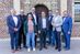 Bernhard Blanke, Handwerkskammer Münster; Felix Kendziora, Handwerkskammer Aachen; Sonja Kawlath, DGB NRW; Alexander Hengst, Handwerkskammer zu Köln; Thorben Albrecht, DGB NRW; Marc Giering, Handwerkskammer Dortmund; Dr. Florian Hartmann, Hauptgeschäftsführer des Westdeutschen Handwerkskammertags und Ralf Noltemeyer, Handwerkskammer Ostwestfalen-Lippe zu Bielefeld (v. l.)