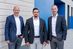 Das neue Trespa-Vertriebsteam für Deutschland: Martin Hölzer (Mitte), Country Manager Deutschland, Dominik Tenner (l.), Leiter Vertriebsteam Planende und Projektgeschäft und David Hanses, Teamleiter Handel und Handwerk.