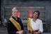 Die Berufsmode Santoku des Berufsmodenanbieters Weitblick/Gottfried Schmidt ist cool und bequem. Miss Handwerk 2019, Priyanka Balamohan (r., mit Miss Handwerk 2016 Marie Simon)  war in der Kochshow "Handwerk kocht" begeistert von der Qualität und der Funktionalität.