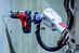 The ABB robot does not just drill holes as here in the picture, but also hammers in the anchor bolts.