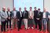 Die Hauptakteure des Fachforums Gebäudesicherheit (v. l. n. r.): Christoph Wyler, Dr. Johannes Schneider, Oliver Sommer, Tino Niemz, Patrick Coopeé, Christian Pfänder, Matthias Demmel, Rudi Scheuermann und Moderator Christian Mettlach.